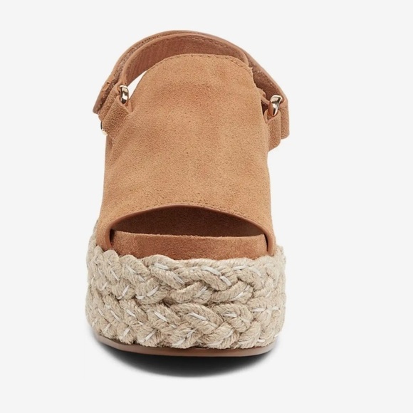 Kelsi Dagger Brooklyn Keys CS Camel suede Hobo platform block heels shoes 9.5 - Picture 6 of 11